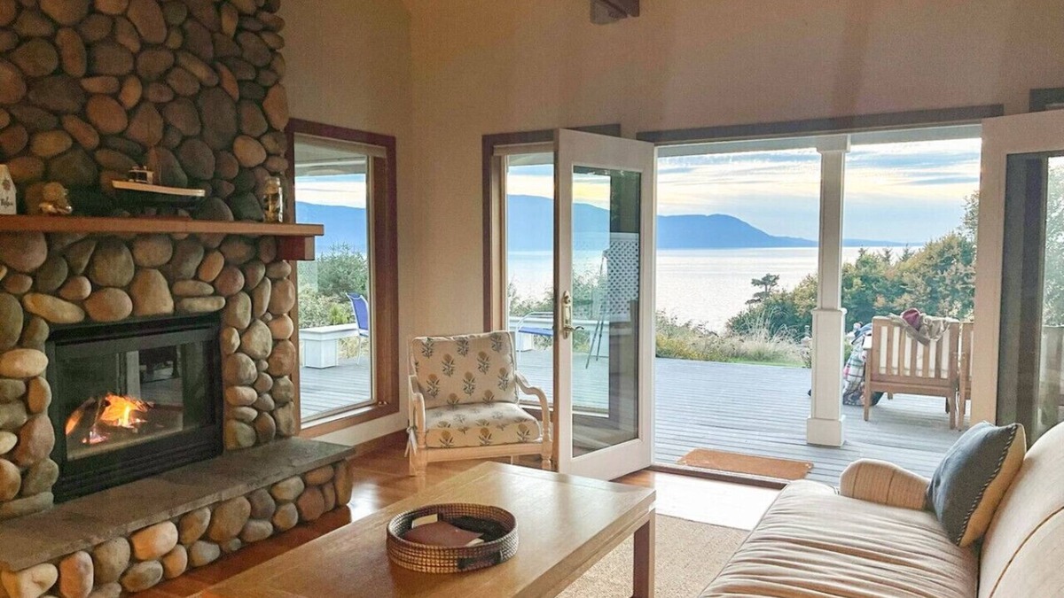 Lummi Island House | Sunset, Water Views with Hot Tub, Large Deck, and Privacy