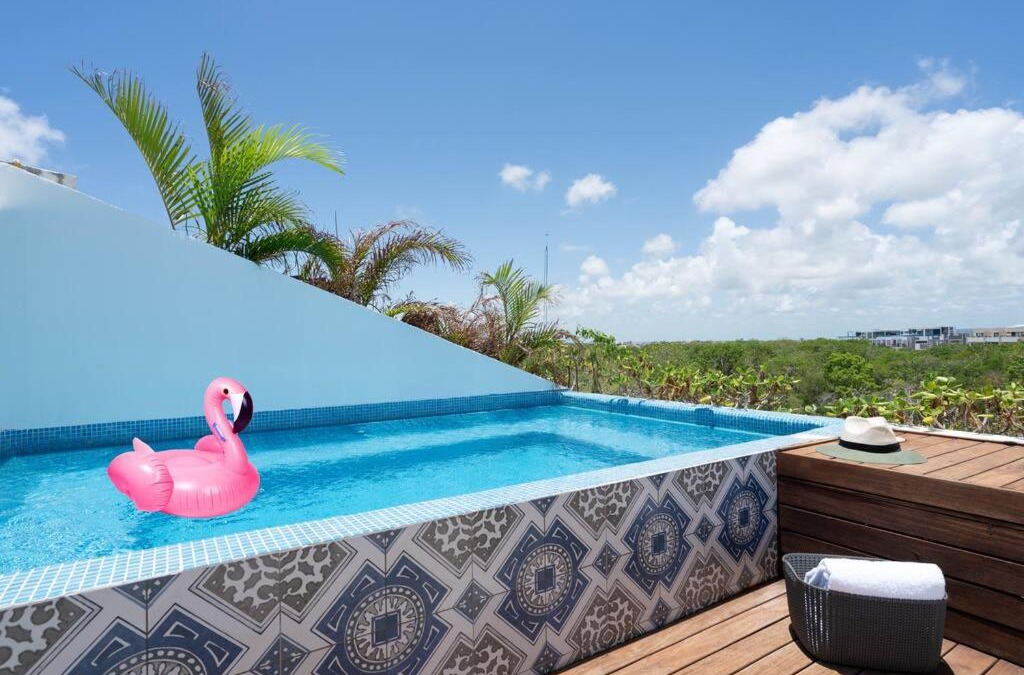 Tulum Apartment | SunsetviewPH+PrivPool+Near Beach&Town+Rooftop+50mb