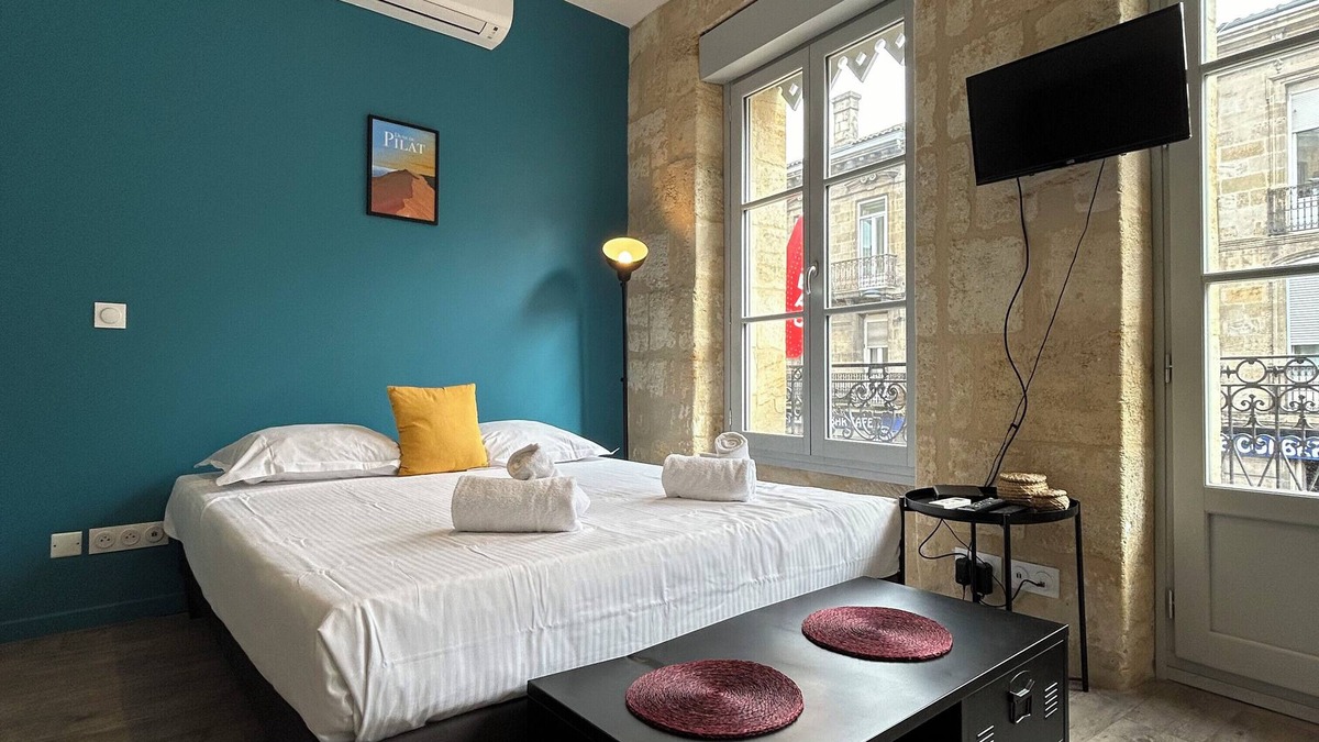 Saint-Bruno - Saint-Victor Apartment | Superb flat with air conditioning and beautiful Bordeaux stone for 2p