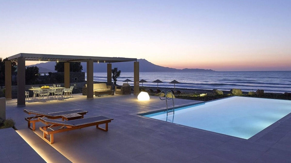 Korfalonas Villa | Superb Kissamos Villa | Villa Poseidon’s Cove | Beach Front | 8 Bedrooms | Breathtaking Sea Views | Private Outdoor Pool | Private Furnished Terrace | Peaceful Outdoor Ambiance | Prime Location