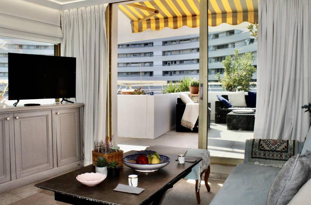 Villeneuve Loubet Beach Apartment | Superbe appartement climatisé avec terrasse et jardin à Villeneuve Loubet Plage - FR-1-252A-106