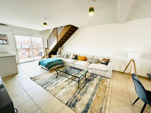 Mimizan-Plage Apartment | Superbe duplex au pied de la plage