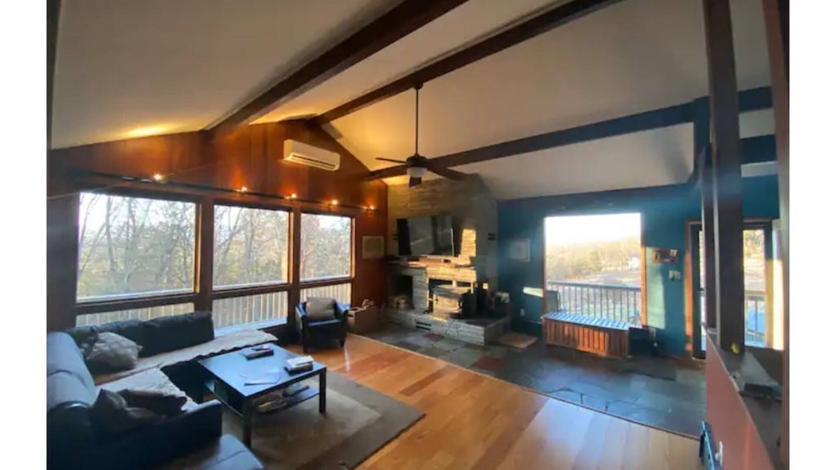 Gardiner House | Sweet and spacious mountain view home w/fireplace!