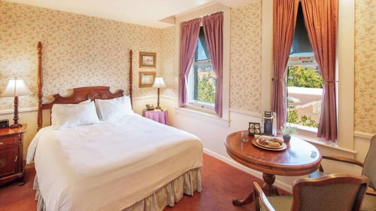 Santa Rosa Hotel | Sweet King Room with Private Bath + Period Furnishings Perfect for Getaways