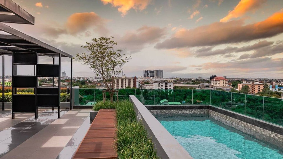 Mueang Samut Prakan District Apartment | swimming pool and gym , near BTS PuChao,bkbloft5 - Tambon Thepharak