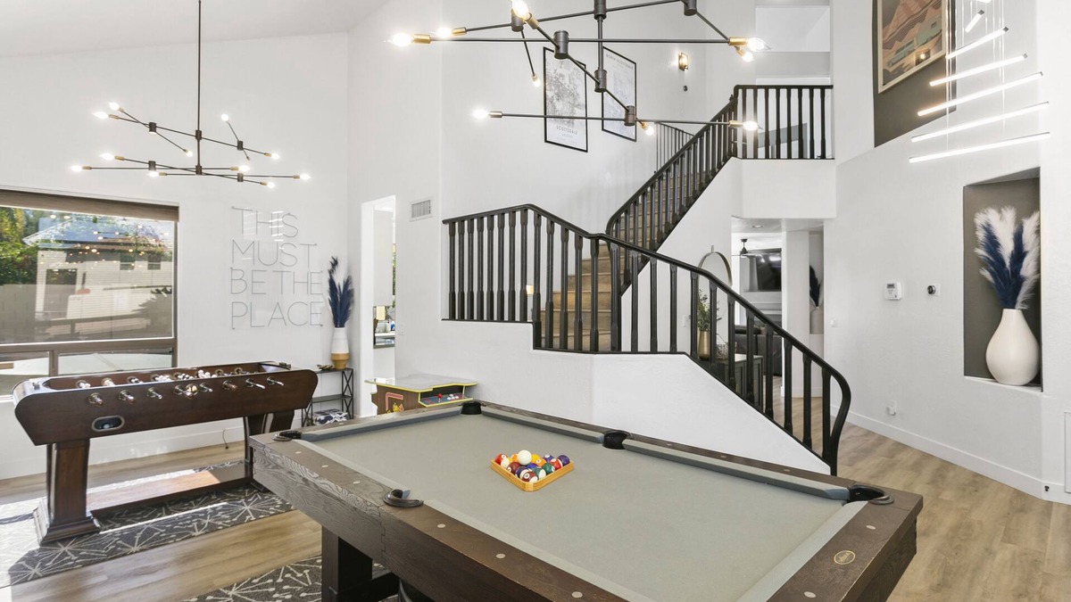Paradise Valley Village House | SWSS - Family/Game Room: Kierland Stylish 8 beds Retreat, Heated Pool, Hot Tub, Fire-pit