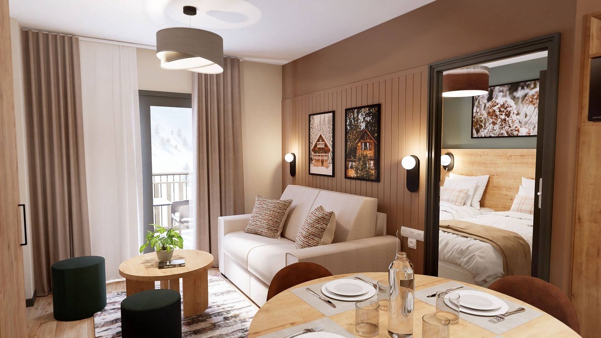 Les Claux Condo | T3 dans résidence moderne, ski aux pieds