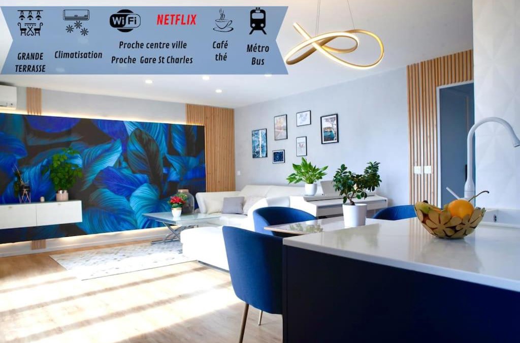 Les Chutes Lavie Apartment | T3 Le Designer 4è-Terrasse-climatisation & Netflix