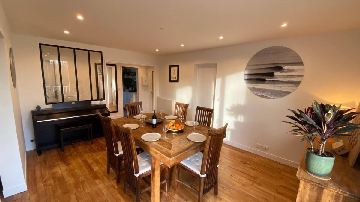 Bayonne Apartment | 🌟 T4 cosy et modern in the heart of Anglet, beach at 5 min, parking & wifi