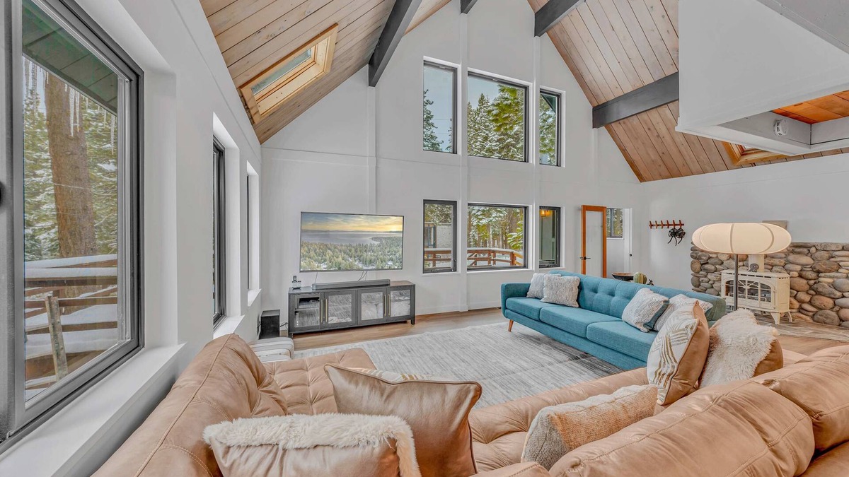 Talmont House | Tahoe City Vacation Rental with Fireplace and Deck