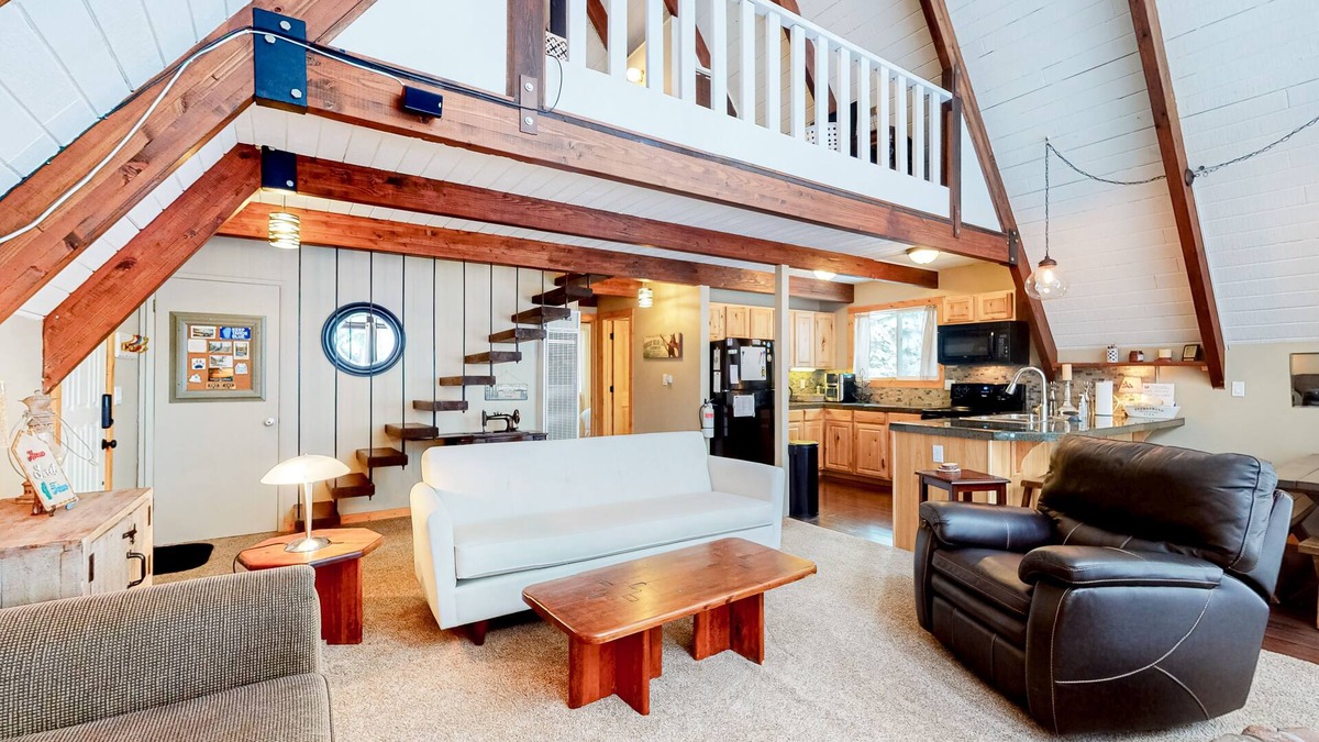 Mountain View Estates House | Tahoe retreat with private hot tub, wood stove, deck, & grill