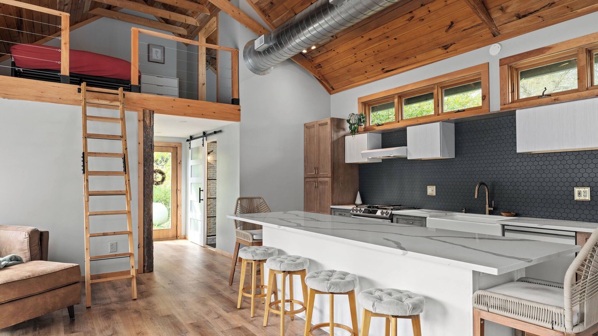 Collins Center Cabin | Take it easy at this unique and tranquil getaway.