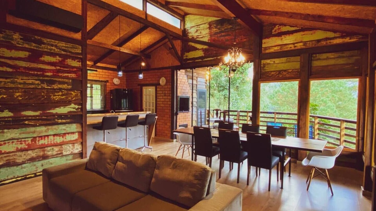 Benedito Novo Ski Chalet | Tal Haus chalet with panoramic view of the valley