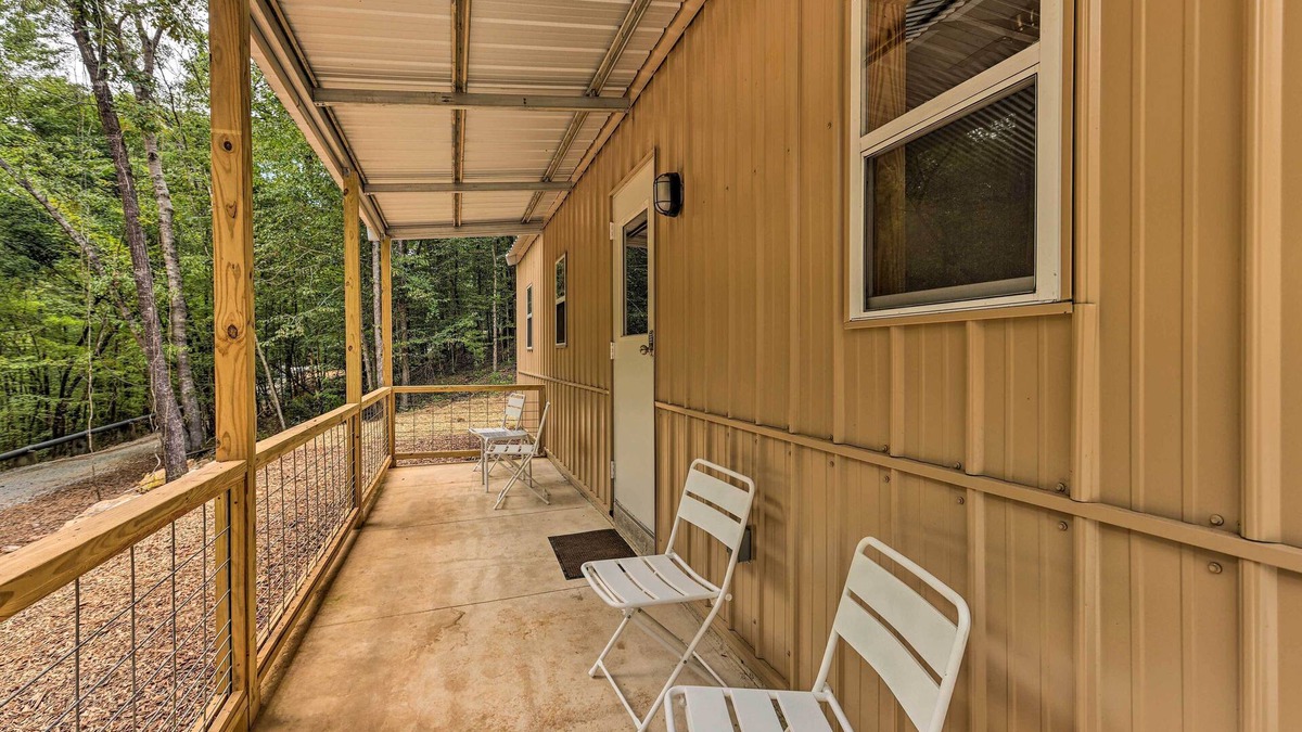 East Tallassee Cabin | Tallassee Cabin w/Forest Views Near Creek!