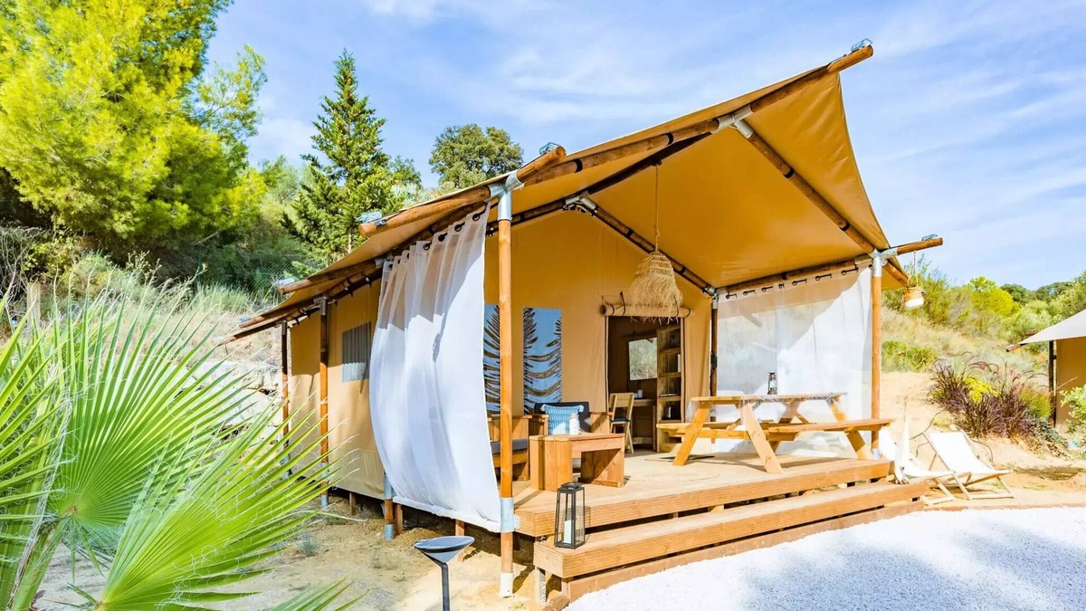 Commequiers House | Tent Lodge 2ch. 20m2 (2025) 4 bis 5 Personen - 4 Pers. im Tarif enthalten