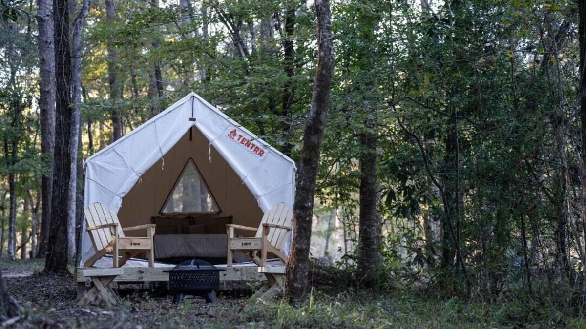 McComb RV Rental | Tentrr State Park Site - Mississippi Percy Quin State Park - Southside Lakeview