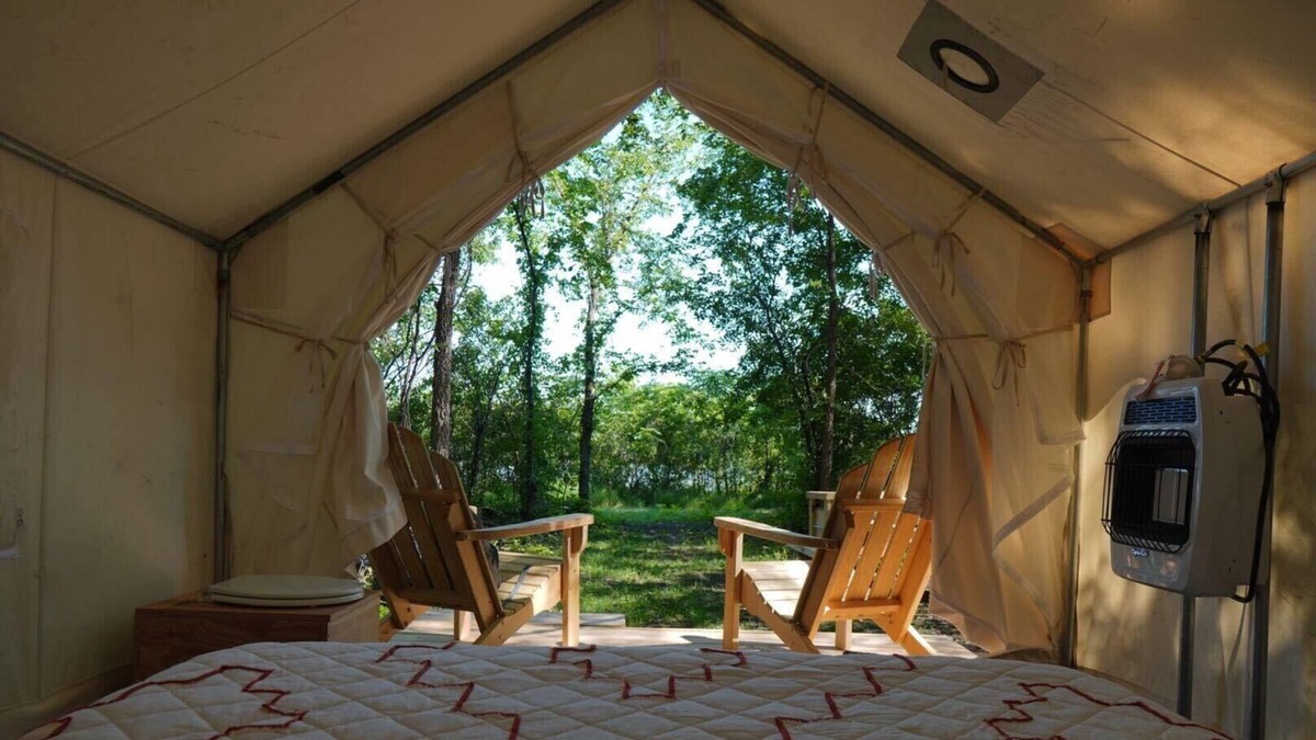 Burbank RV Rental | Tentrr State Park Site - Nebraska Ponca State Park River Vista G Double Camp