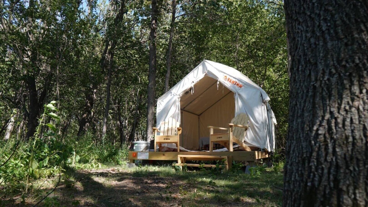 Burbank RV Rental | Tentrr State Park Site - Nebraska Ponca State Park River Vista I Double Camp