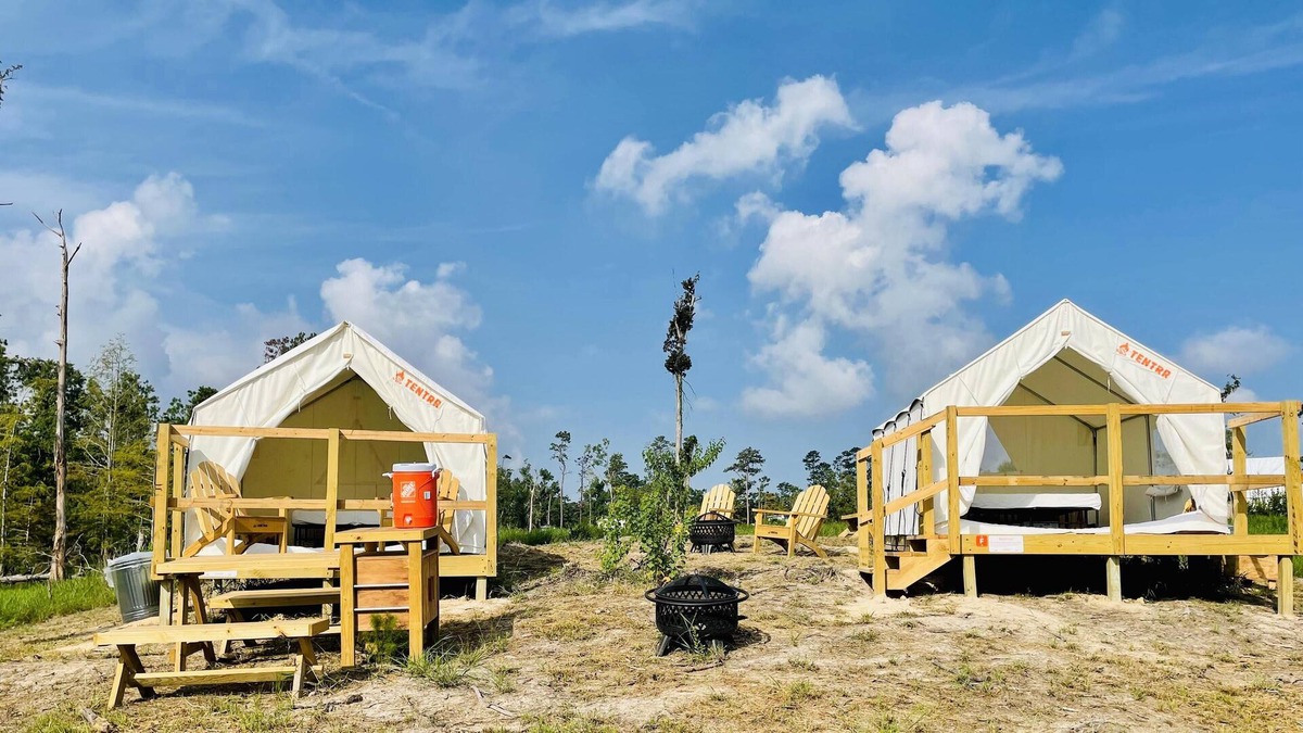 Lake Charles RV Rental | Tentrr State Park Site - Louisiana Sam Houston Jones State Park - Lagoon View F