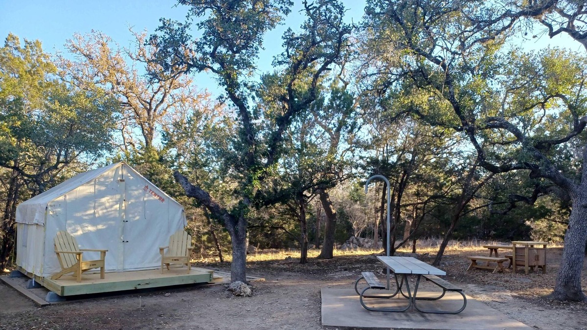 Spring Branch RV Rental | Tentrr State Park Site - Texas Guadalupe River State Park - Site A - Single Camp
