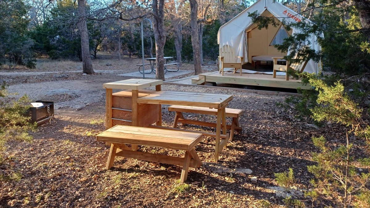 Spring Branch RV Rental | Tentrr State Park Site - Texas Guadalupe River State Park - Site D - Single Camp