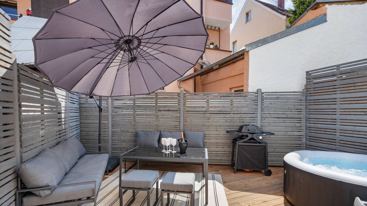 Rechts der Wertach Apartment | Terrace apartment | 5 rooms | Whirlpool | BBQ