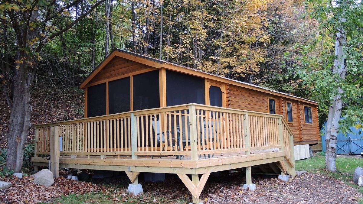 Cooperstown Cabin | Terrace Lawn Cabin - Recently built cabin, 1/2 mile to Dreams Park, shared pool