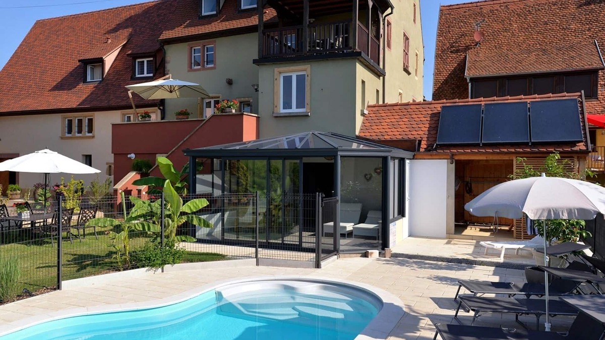 Pfaffenheim House | TERRASSE d'ALPHONSE - Charming and relaxing cottages Swimming pool and Sauna