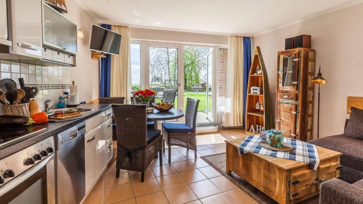 Kronsgaard Apartment | Terrassen-Fewo "Heimathaven" direkt am Ostseestrand