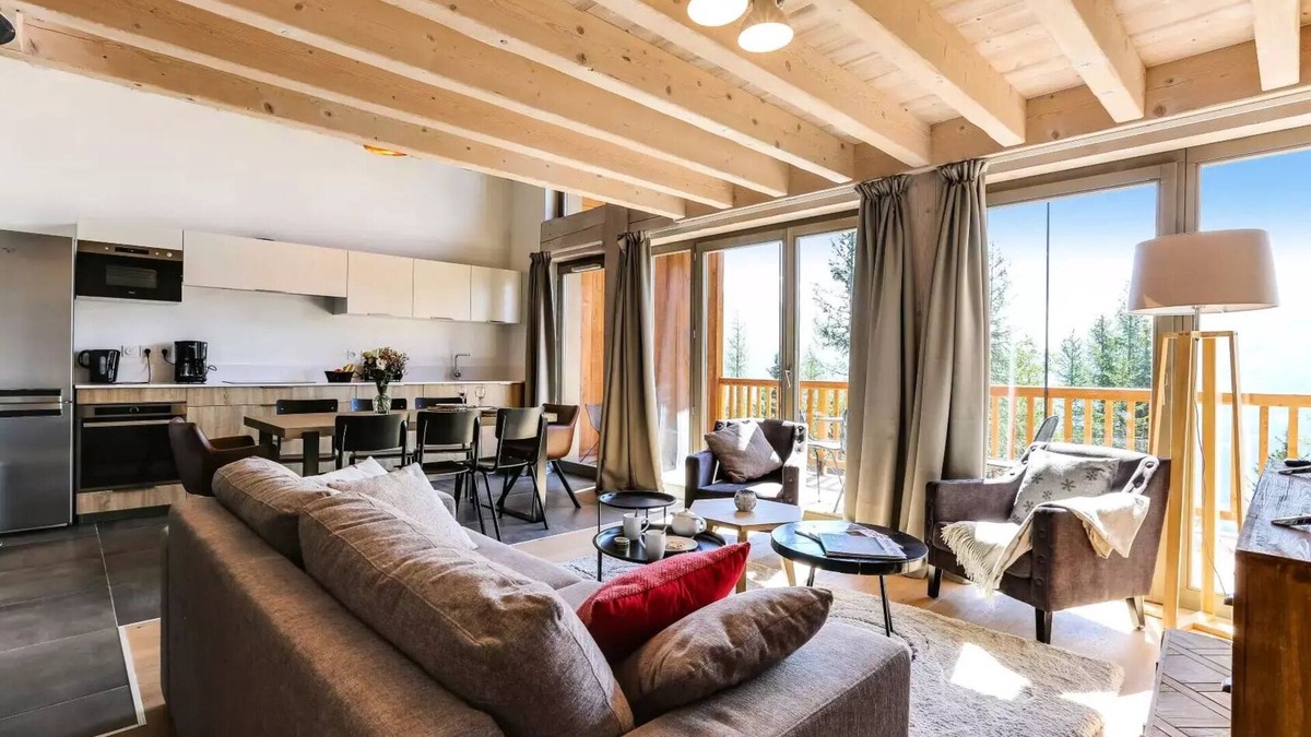 Les Eucherts Apartment | Terresens Residence Le Hameau de Barthélémy - 3 room apartment Cabin Duplex 8 people Premium Mountain View