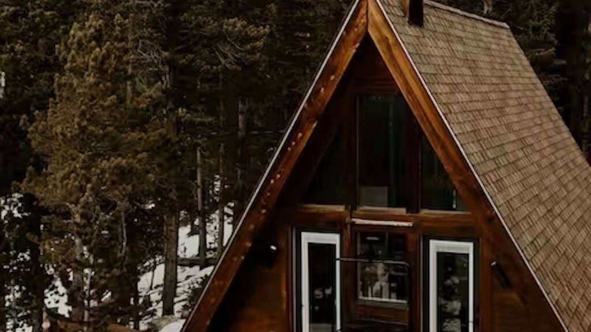 Saint Mary's Cabin | The Alpine Aframe - Cozy Cabin with Barrel Sauna