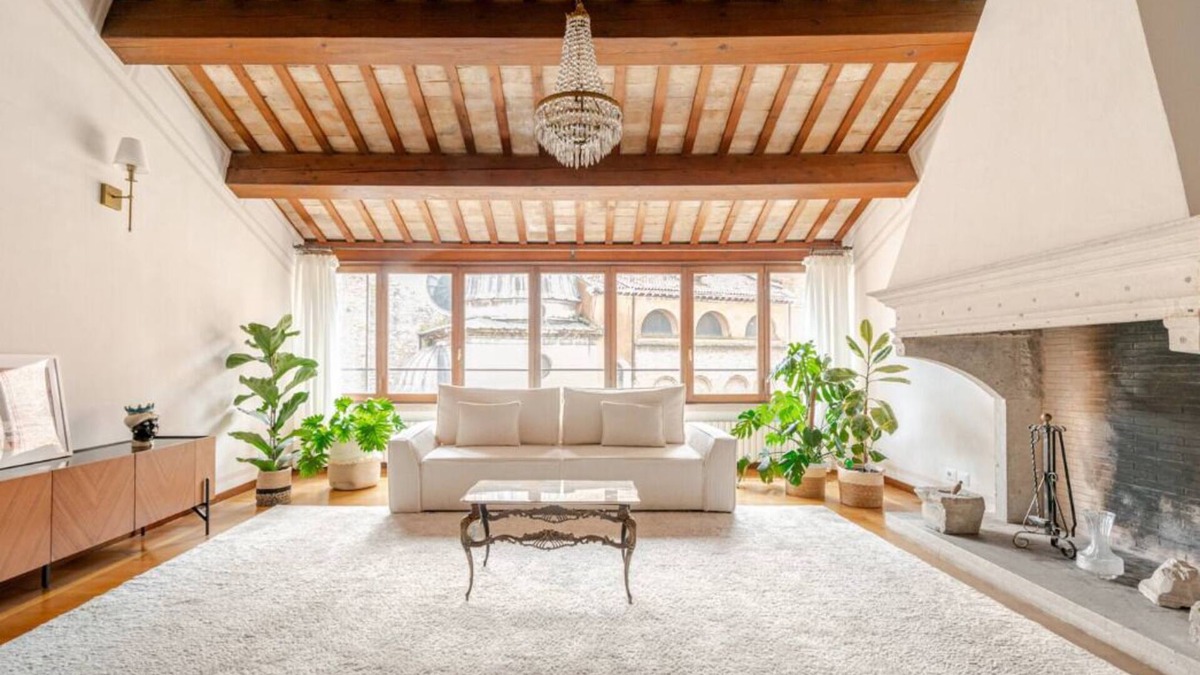 Treviso Apartment | The apartment offers a beautiful view of the city's cathedral domes.