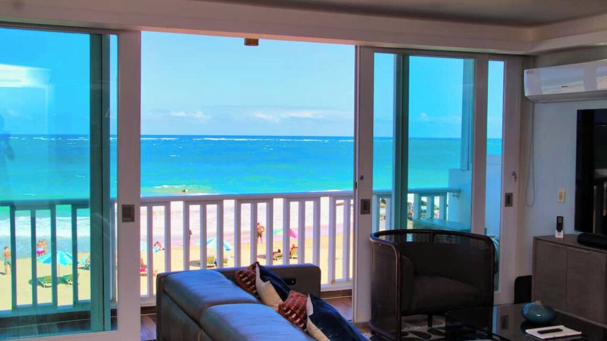 Condado Condo | The BEACH PAD- A Beachfront, Full Ocean View Apartment