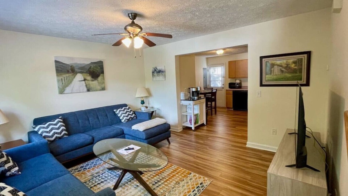 Sylva Apartment | The Blue Door at Sylva Home Base Apartments