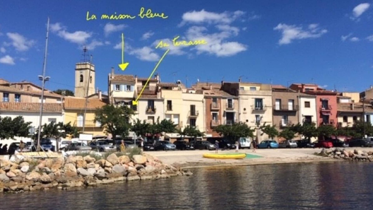 Bouzigues House | The Blue House, exceptional view of the Thau basin, the Sète peninsula