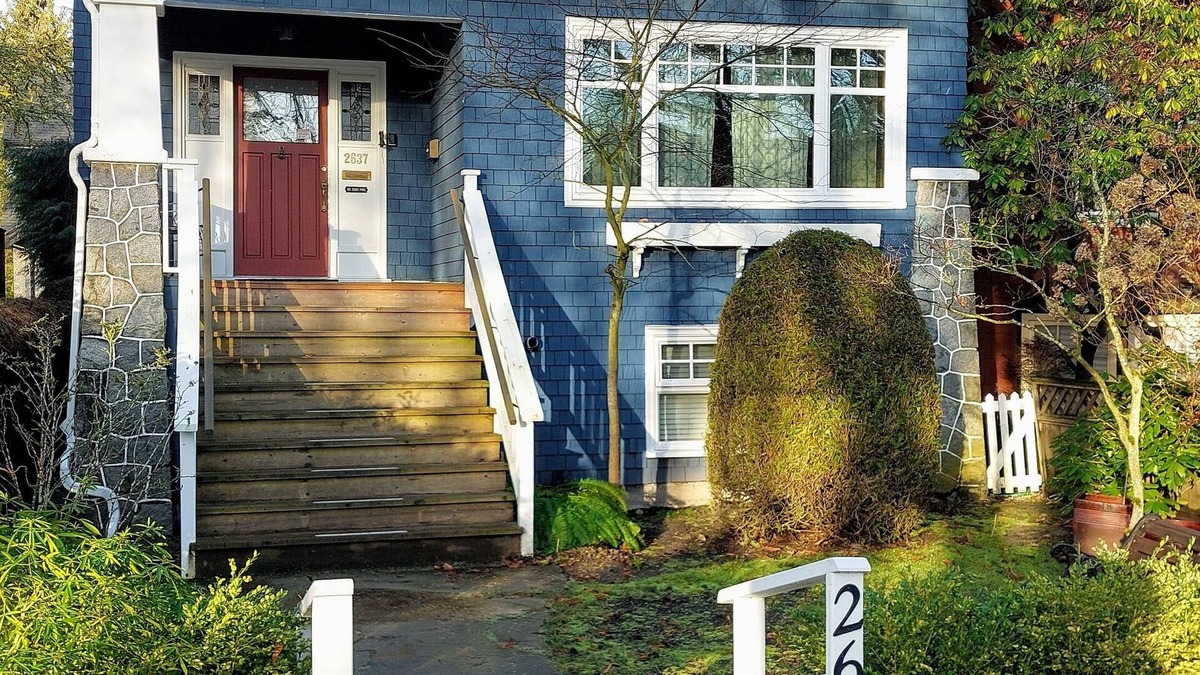 Kitsilano House | The Blue House with the Red Door in Kitsilano