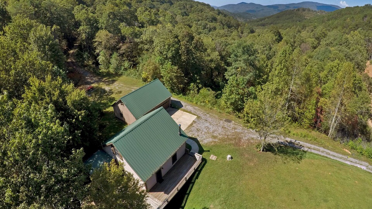 Turtletown Cabin | The Bunker on 22 acres, Mountain Views, hiking