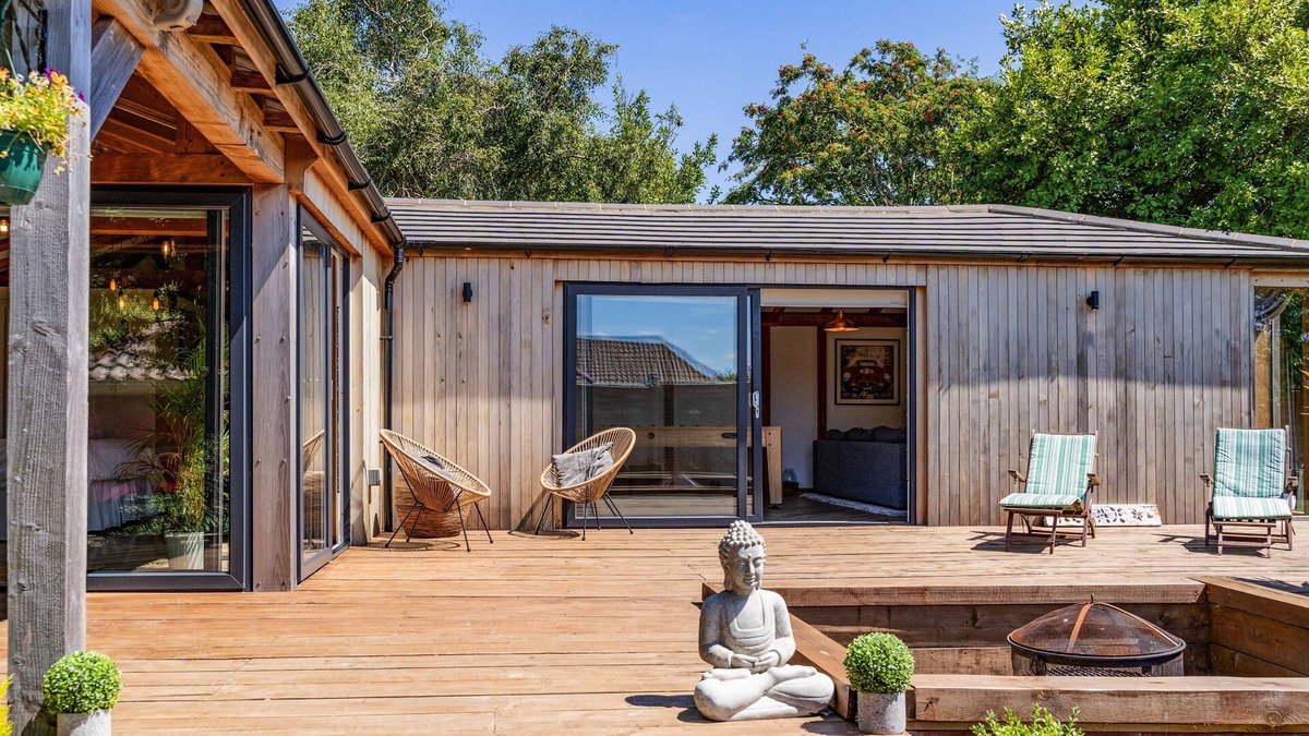 Hill Head Cabin | The Cabin - nestled within neatly landscaped gardens in the residential village of Hill Head