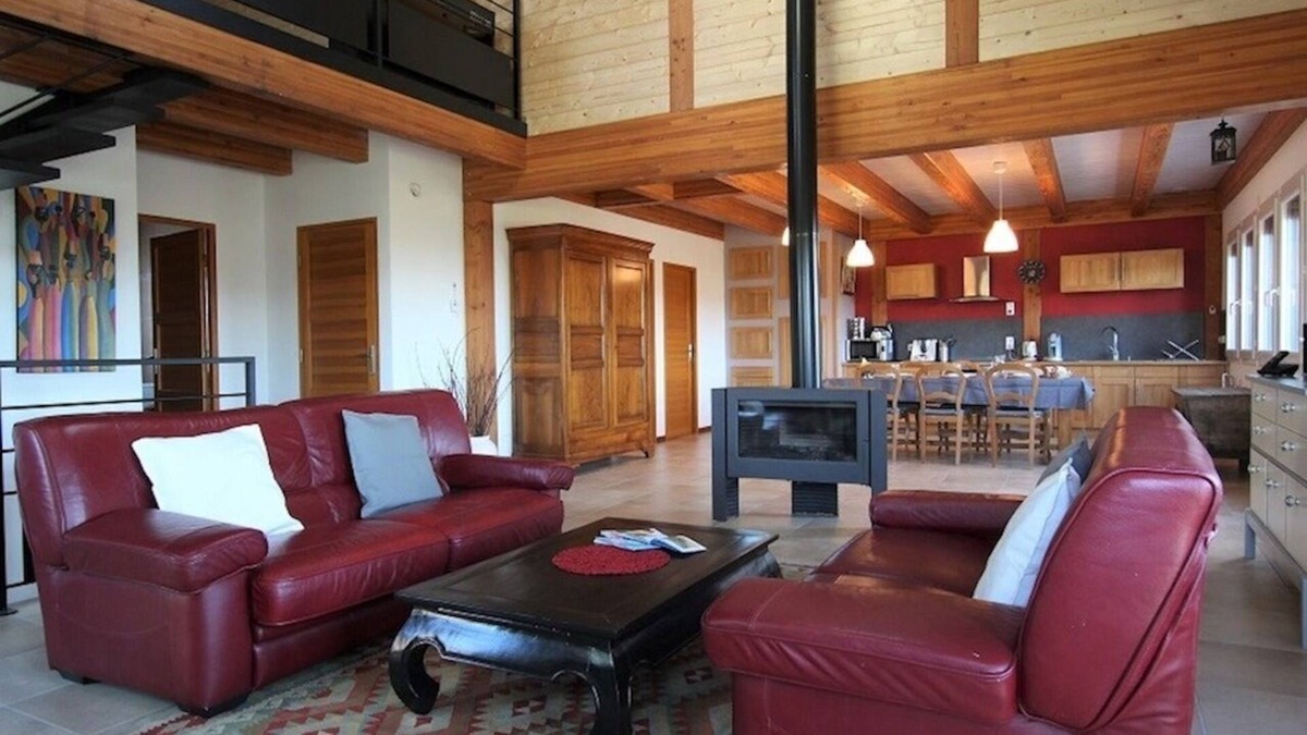 Tence Ski Chalet | The Crouzillac Chalet with a panorama of the Sucs du Velay