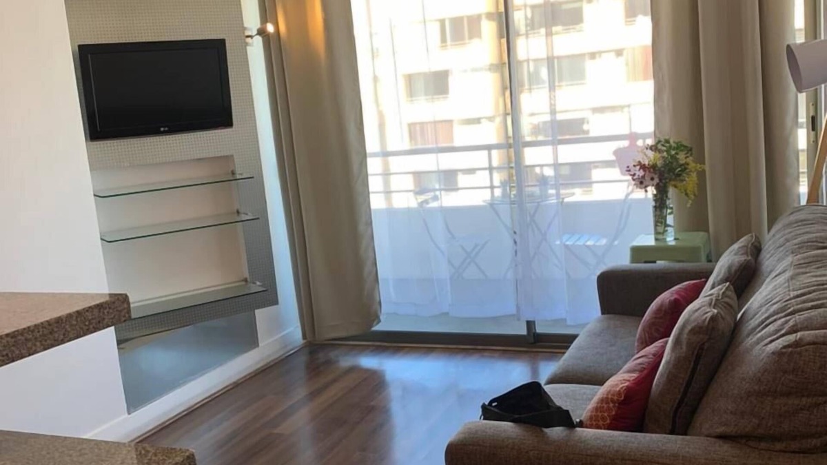 Apoquindo Apartment | The department is two blocks away from Manquehue metro station