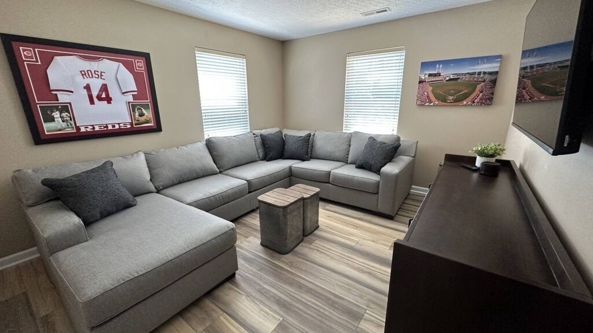 Amelia House | The DugoutnFamily-friendly baseball themed house, 20 miles from Downtown Cincy