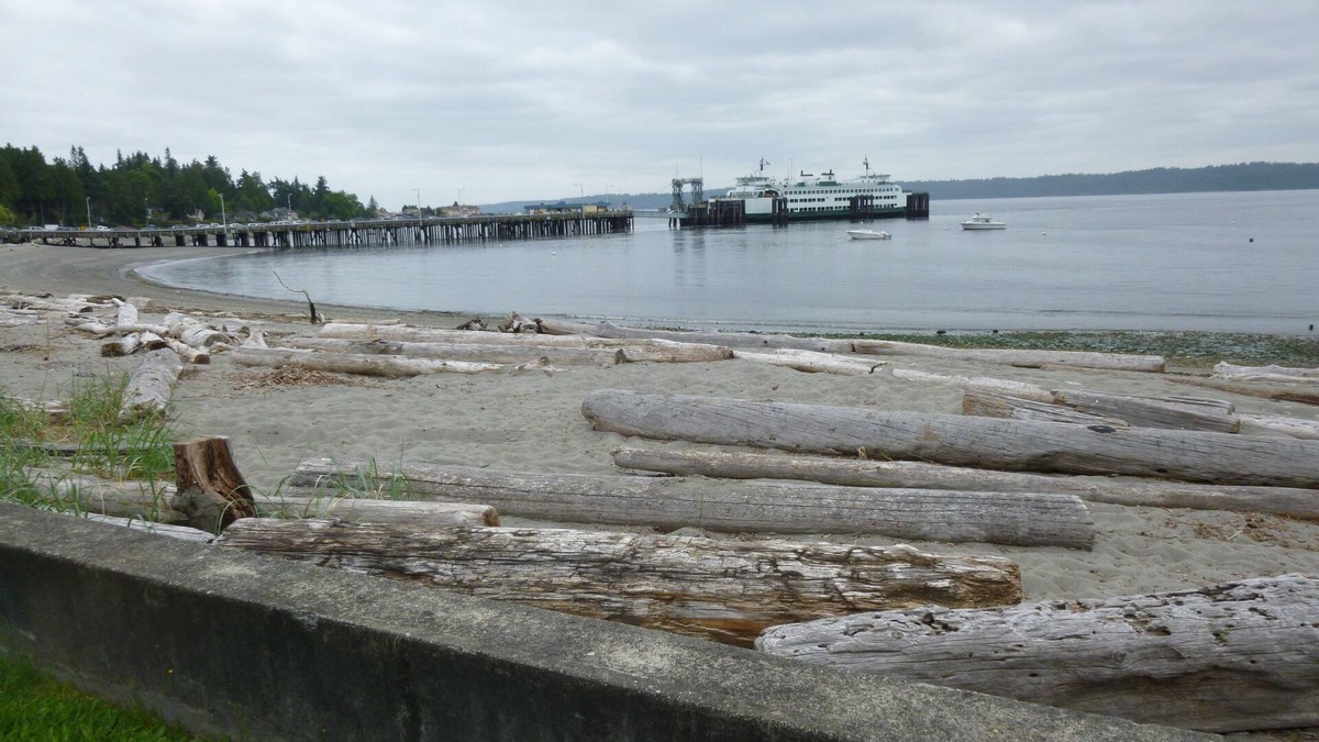 West Seattle Apartment | The front yard is a relaxing sandy beach in the Fauntleroy Cove