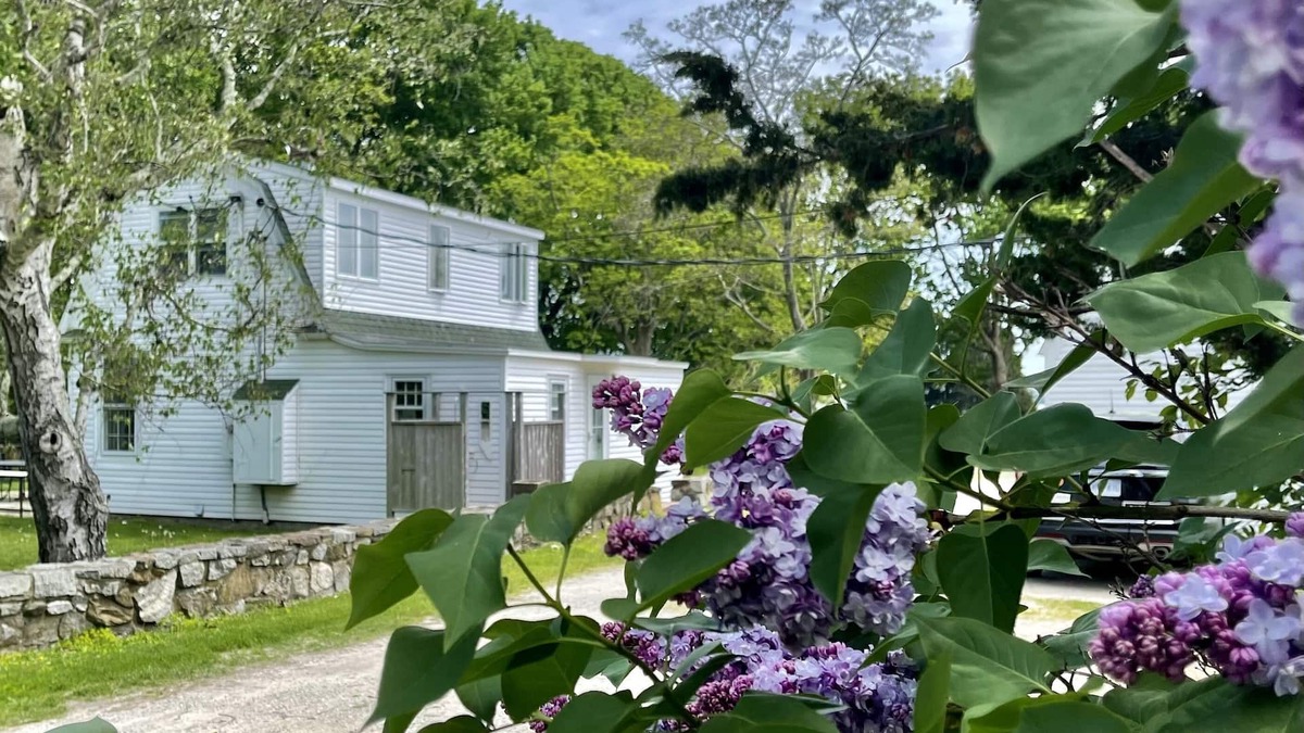 Pipes Cove Cottage | 'The Gate House'on Beach front Estate with Dockage. Walk to Village .