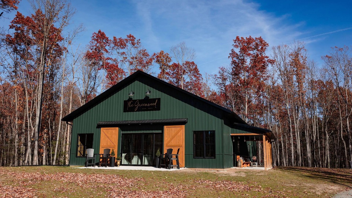 Glen Allen House | The Greenwood, a modern barndominium. Cozy, spacious, and private