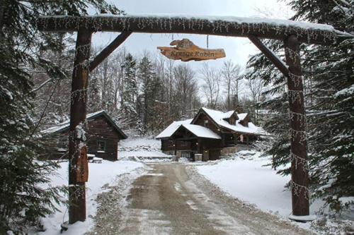 Stratton and Bromley Ski Areas Villa | The Kresge Kabin - Authentic Grand Log Cabin.