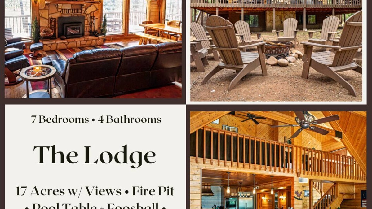 Clay Springs House | The Lodge-Large Cabin, 17 Acres | Playground | Forest Access