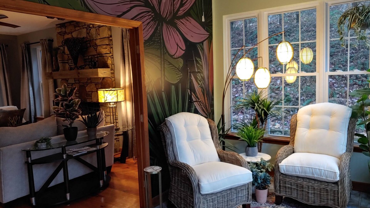 Gerton Cottage | THE LOVERLY - Your Romantic Love Nest - hot tub, 3 fireplaces, 2 bath, gazebo