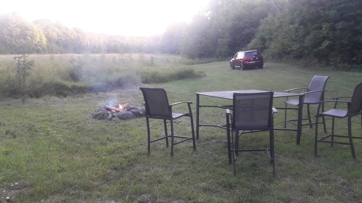Leeds and the Thousand Islands RV Rental | The Meadow - campsite (BYO tent)- park at site, pet and family friendly!