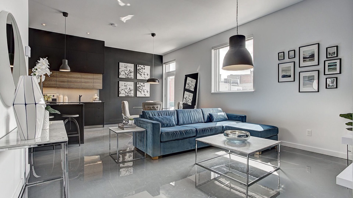 Pointe-Saint-Charles Apartment | THE MODERN CHIC | Two-Bedroom Loft w. Terrace