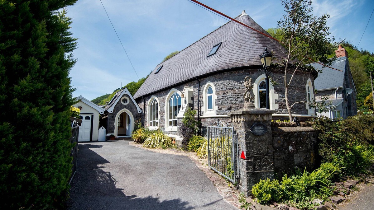 Llanddowror Cottage | The Old School , Luxury unique former school with log burner